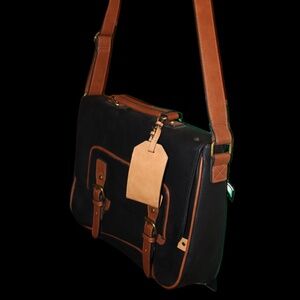 🖤 ALDO Black & Brown Men's Messenger Bag 🧳
